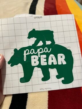 Papa Bear Vinyl Decal 🐻